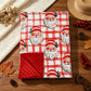 NEW RTS NO MOQ Blankets BL0265 Baby Kids Red Checked Santa Christmas Blanket
