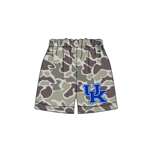 7.3Preorder(moq 5) Baby Boys Khaki Camouflage UK Team Sports Shorts