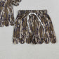 4.1 GSSO3225 Baby Girls Southern Olive Camo Top Shorts Scallop Clothes Sets