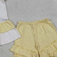 4.3 GSSO2947 Baby Girls Polka Dots You are My Sunshine Tunic Ruffle Shorts Clothes Sets