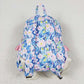 BA0175 Flower rose pink lace blue backpack