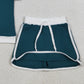 3.30 GSD3670 Baby Girls Dark Green Short Sleeve Top Skirt Shorts Cotton Clothes Sets