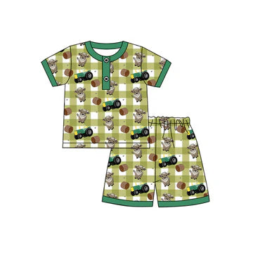 5.1 Green Trucker Short Sleeve Suit