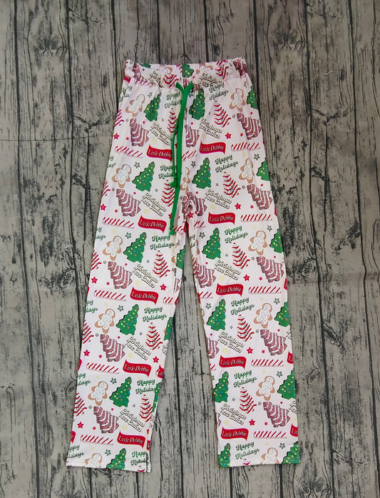 P0490 adult men happy holidays christmas tree cookie trousers