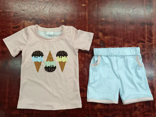 4.26 Ice Cream Short Sleeve Suit