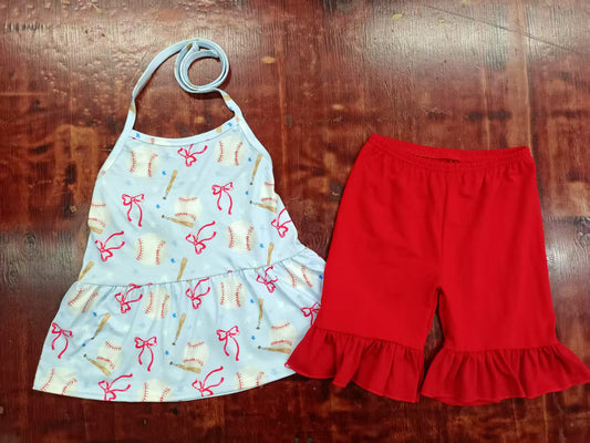 4.26 Baseball Girl Red Suit