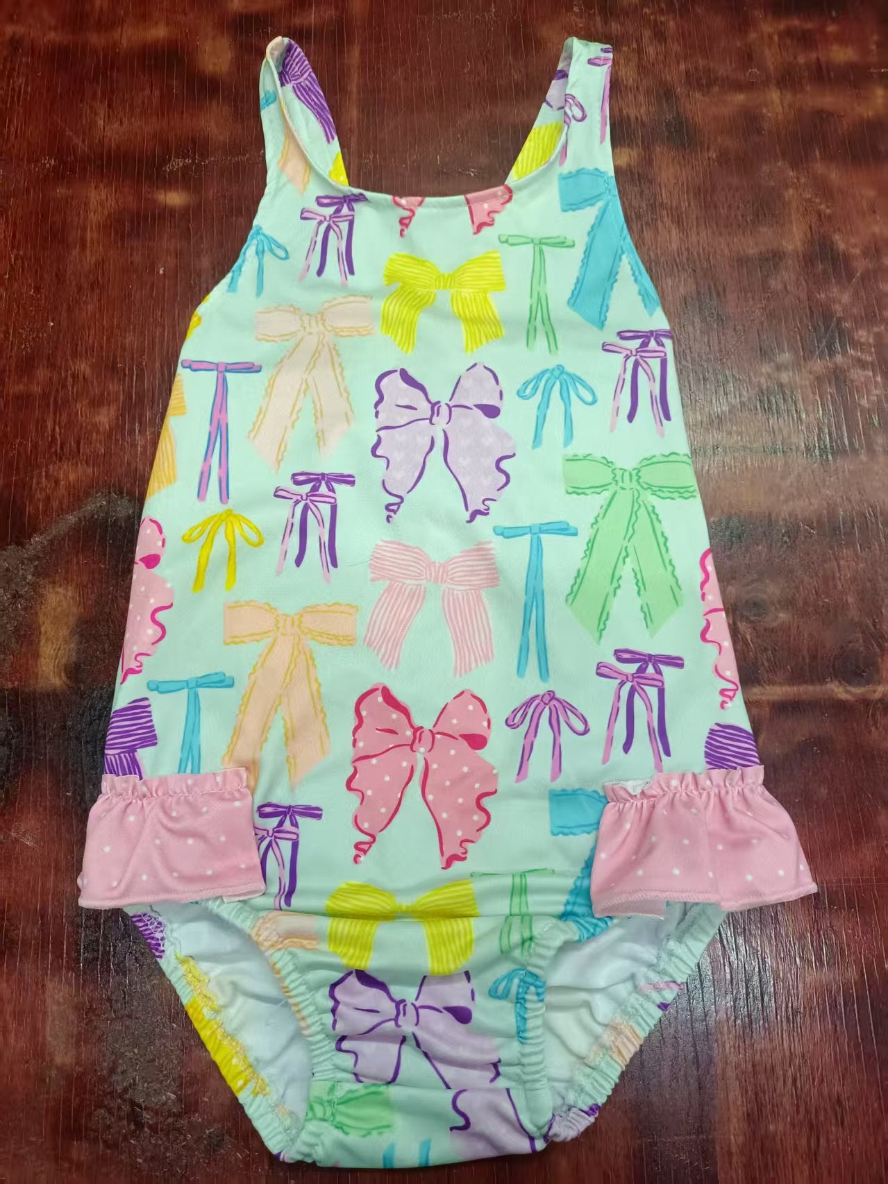 4.29 Colorful bow short-sleeved toddler clothes