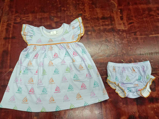 4.29 Girls Summer Sailing Toddler Clothes