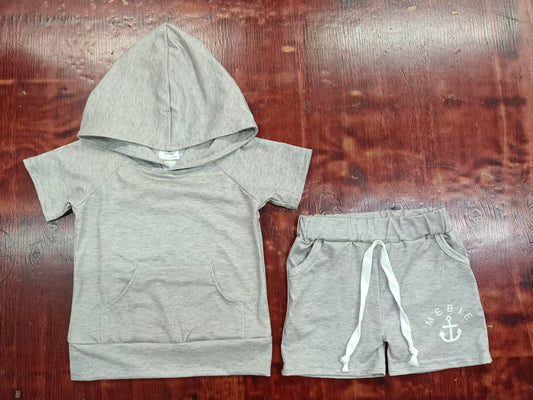 5.2 Gray Boys Hooded Suit
