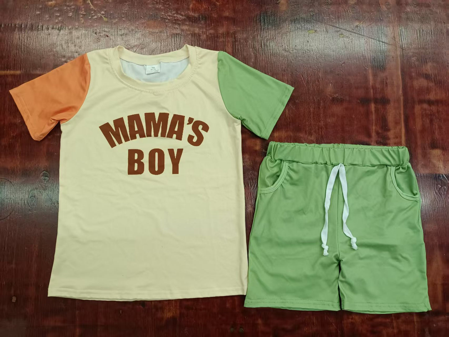 5.2 Boys short-sleeved suit with letters