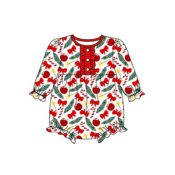 5.23 Cherry button long sleeve toddler clothes