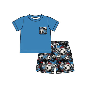 5.6 Dark blue riding short-sleeved suit