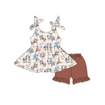 5.7 Riding Suspenders Girls Set