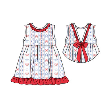 5.8 Red Bow Girls Dress
