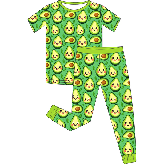 6.16 Green Avocado Short Sleeve Pants Suit