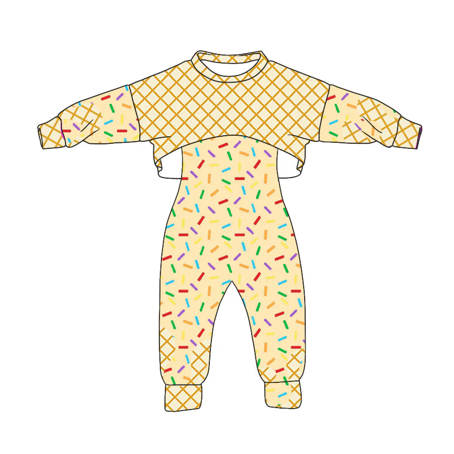8.5Preorder (moq 5)Baby Girls Long Sleeves Drip Shirt Top Jumpsuit 2 Piece Team Clothes Sets