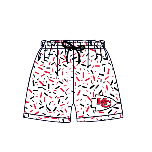 7.3Preorder(moq 5) Baby Boys Drip Red KC Team Sports Shorts