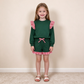 NEW RTS NO MOQ milk silk GLS0220（GT1847+SS1000）Baby Girls Light Green Stripe Flutter Sleeve Top Pockets Ruffle Short Clothes Set