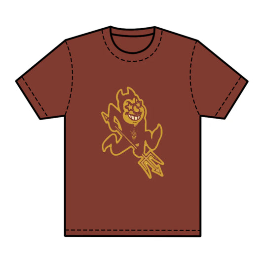 8.1preorder(moq 5) Baby Boys Dark Red Short Sleeves Trident Team Tee Shirts Tops
