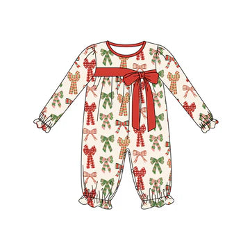 6.3 Colorful bow tie long sleeve toddler clothes