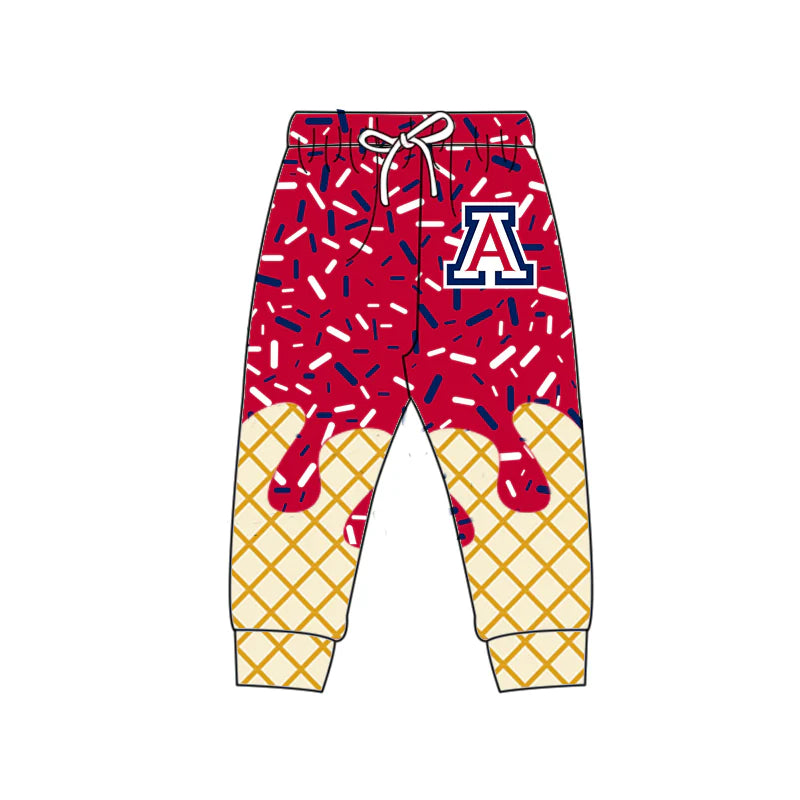 7.2Preorder (moq 5)Baby Boys Red A Drip Team Pant