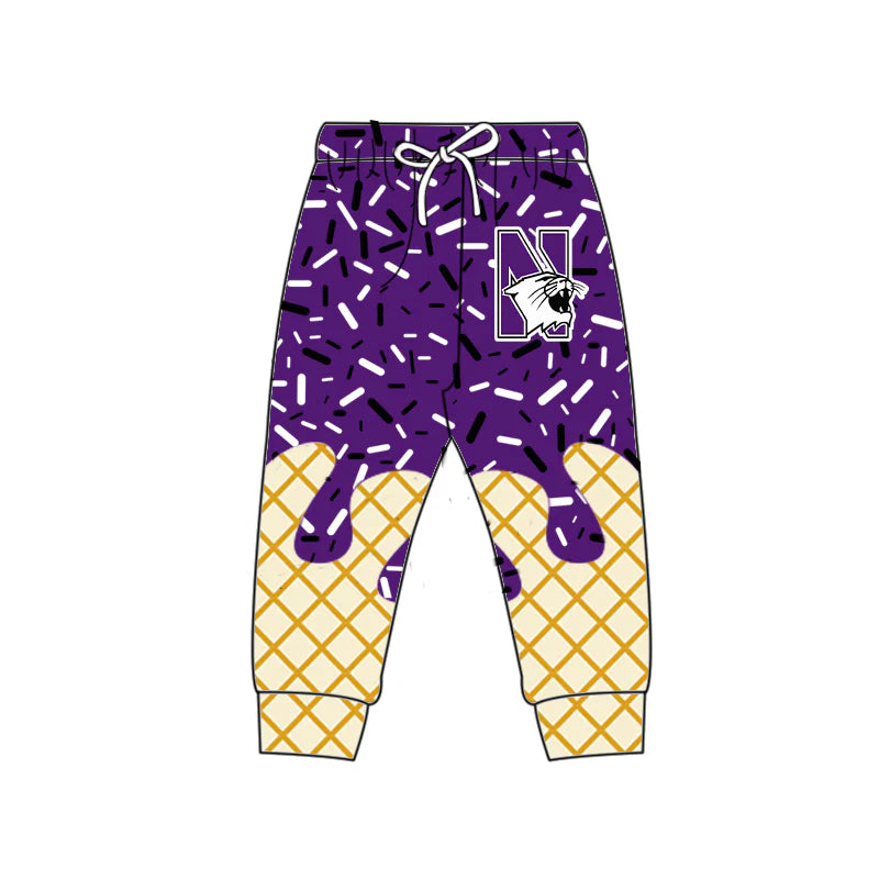 7.2Preorder (moq 5)Baby Boys Purple N Drip Team Pant