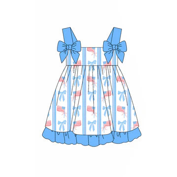 5.8 National Flag Blue Suspender Dress