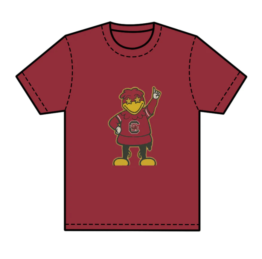 8.1preorder(moq 5) Baby Boys Dark Red Short Sleeves Eagles Bull C Team Tee Shirts Tops