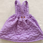 GSD0450 pre-order Girls Purple Winter Warm Thick strap dress Suspenders Dress