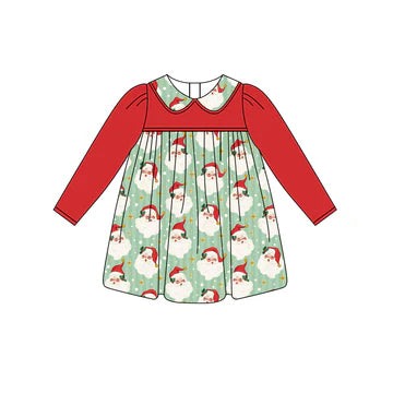 5.29 Santa Claus red long-sleeved dress