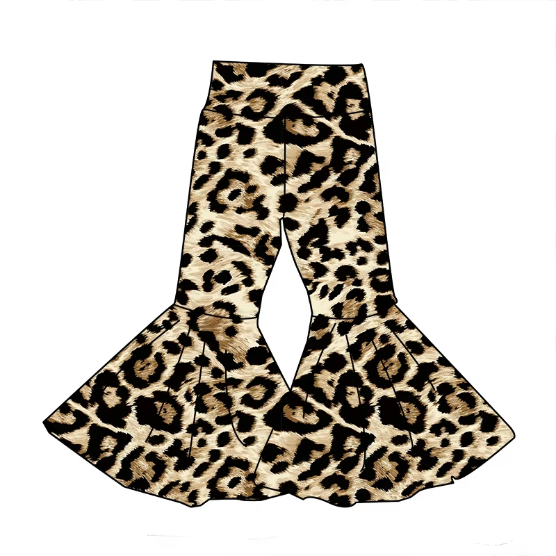 6.19 Leopard print girls elastic trousers