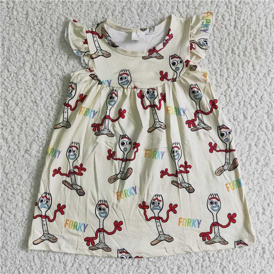 carton toy girls dress summer skirt