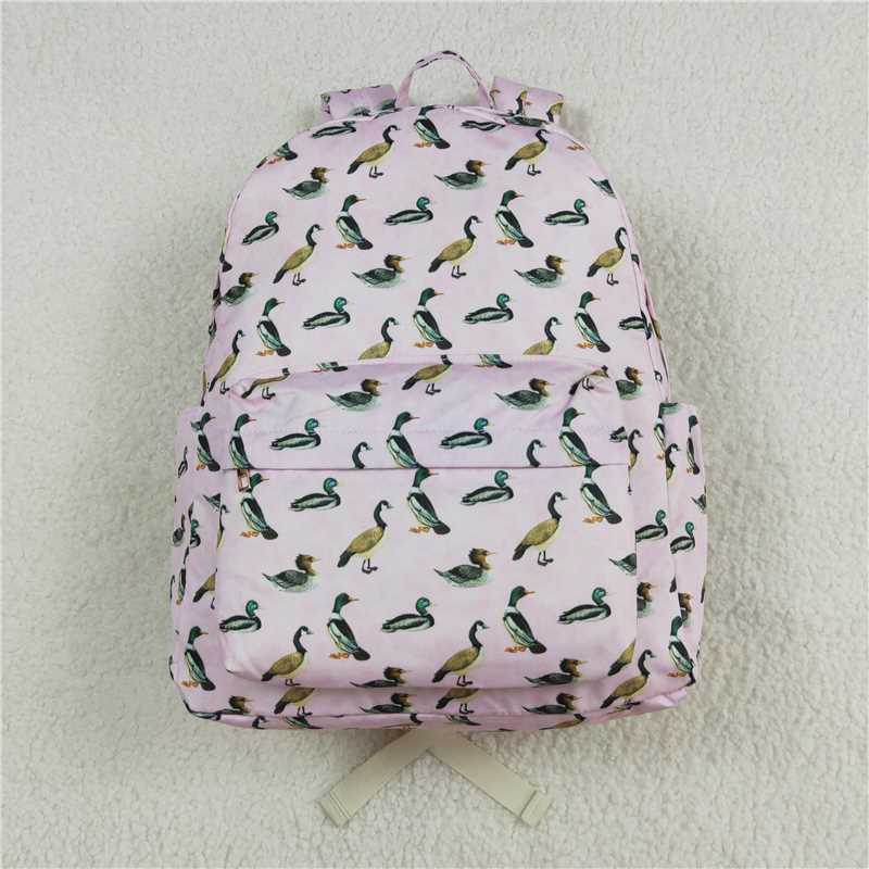 BA0203 Duck pink and white backpack