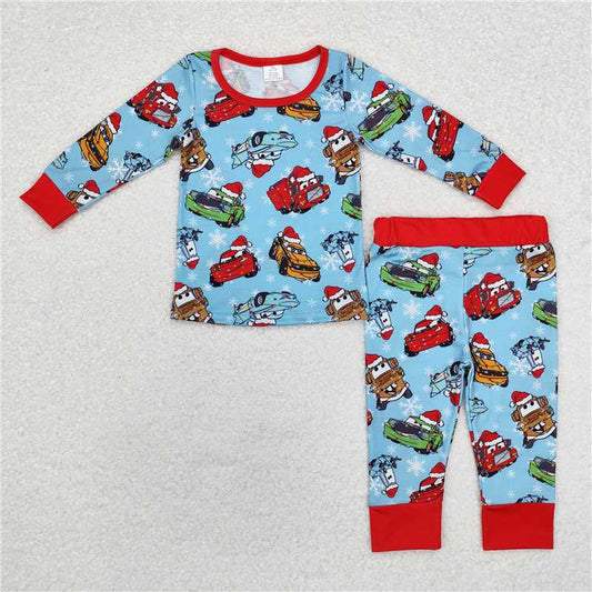 BLP0776 Modal Christmas cartoon Toy Story pattern long-sleeved trousers suit