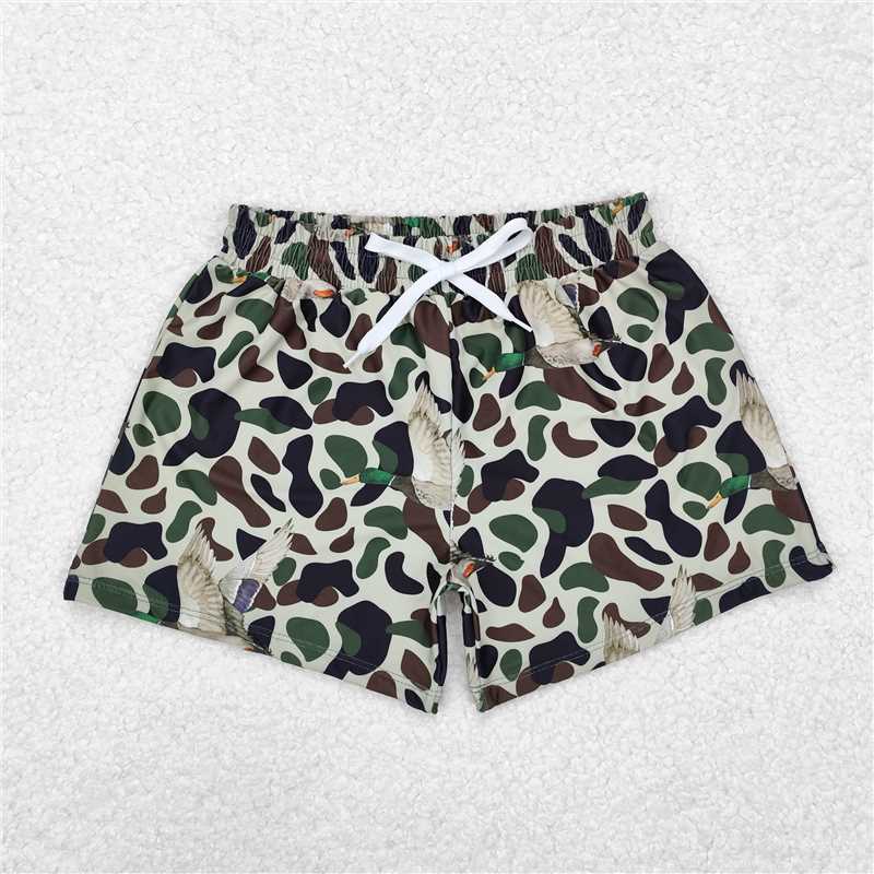 4.28  S0469 Duck camouflage green swimming trunks