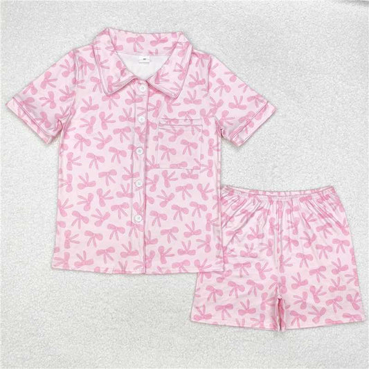 4.9 GSSO1538 Adult female camouflage beige short-sleeved shorts pajamas set