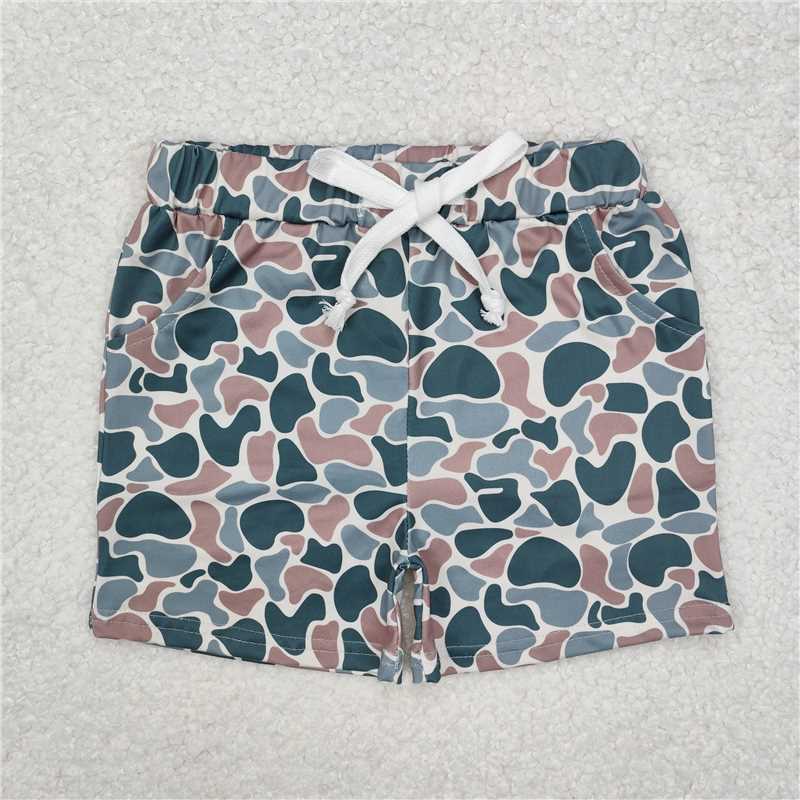 3.5 SS0375 Brown and green camouflage shorts