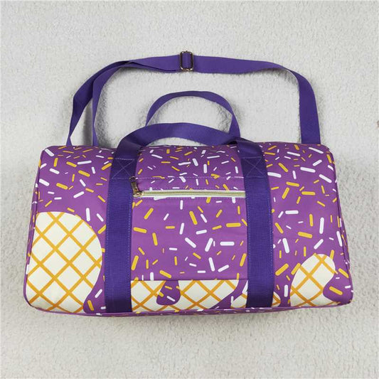 6.23  BA0321 Waffle Ice Cream Purple Gym Bag