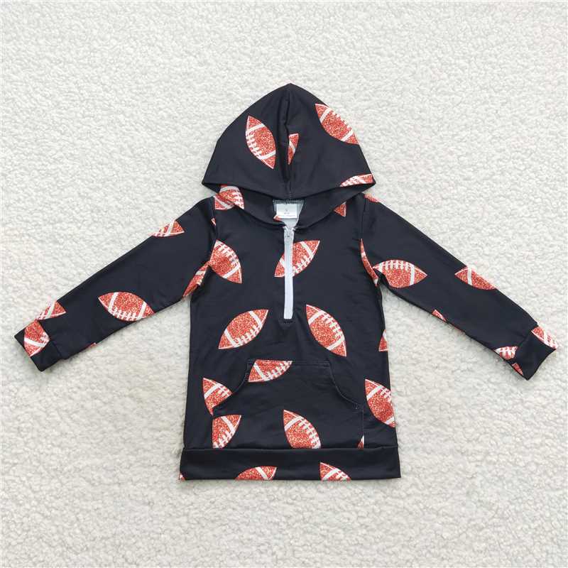 football zip pullover spring fall winter hoodie top kids clothes