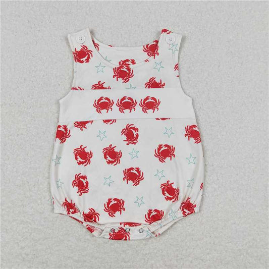 SR1186 Crab Stars Beige Tank Bodysuit