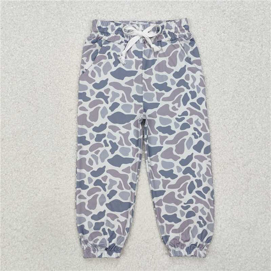 P0651 Camouflage grey and blue drawstring trousers