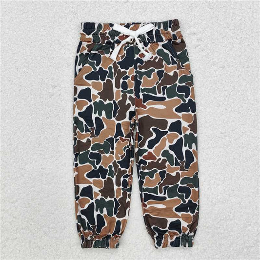 P0650 Camouflage beige drawstring trousers