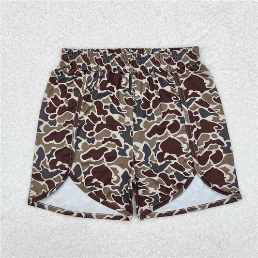 SS0367 Adult female camouflage brown green shorts