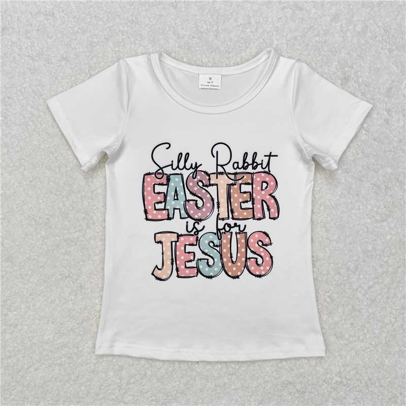 GT0898 easter jesus short-sleeved top