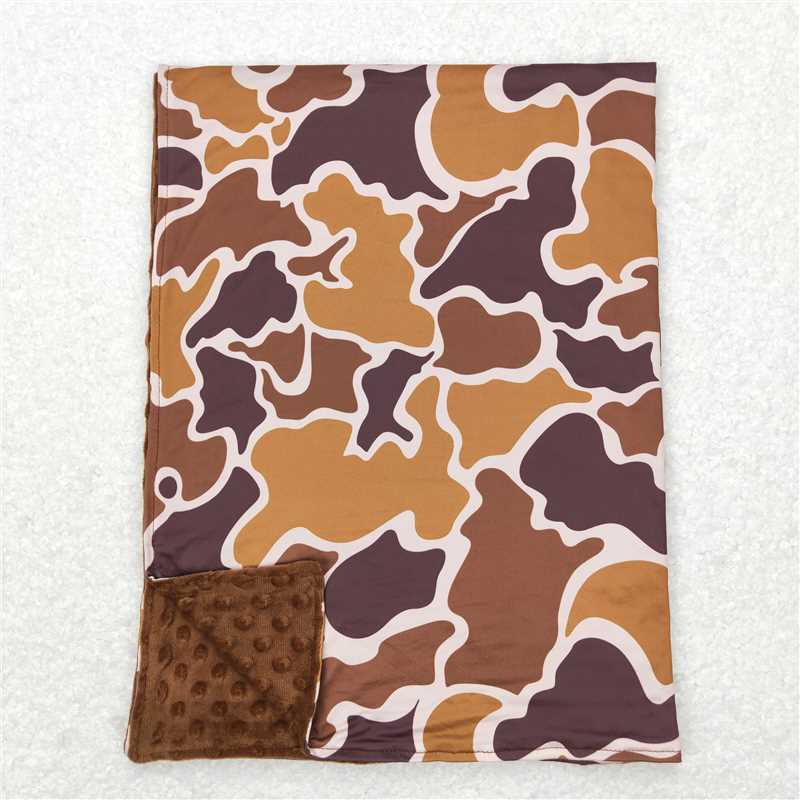 BL0109 Camo Brown Baby Blanket