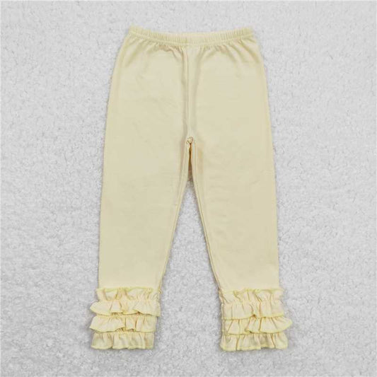 P0424 Solid beige lace trousers