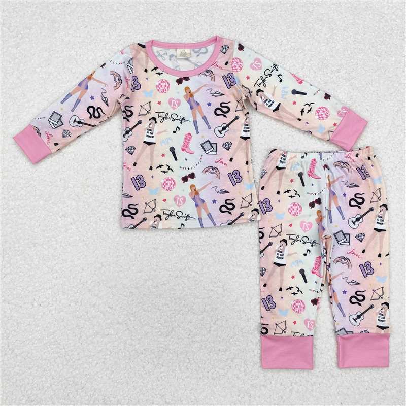 GLP1844 Taylor Modal Colored Long Sleeve Long Pants Pajama Set