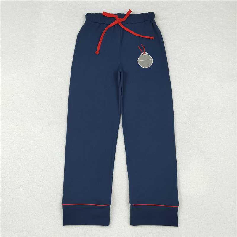 4.11 P0501 Adult female navy blue trousers with embroidered Christmas bells