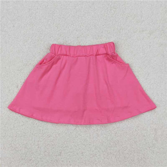 4.2  GLK0066 Pure rose red skirt