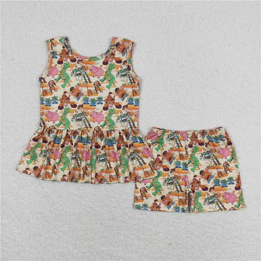 GSSO1275 Toy Story Dinosaur Sleeveless Shorts Set